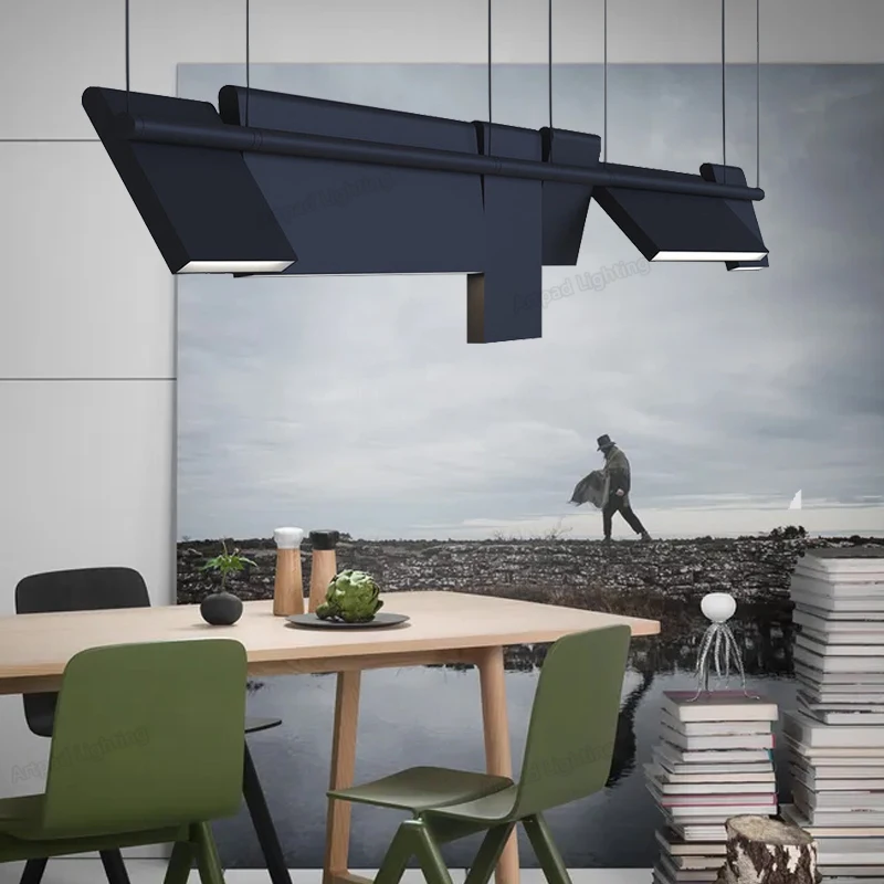 Подвесной светильник Artpad промышленный потолочный черный для украшения гостиной