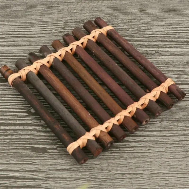 2 шт. подставки для чайных чашек тарелок бамбуковые подстаканники кунг-фу чайный