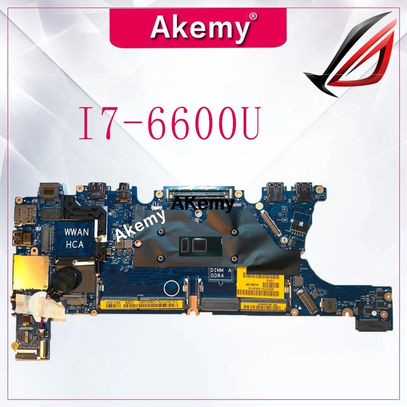 Для For DELL Latitude 7270 E7270 материнская плата для ноутбука I7-6600U LA-C451P 0T0V7J T0V7J