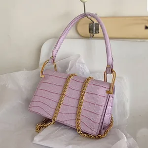Crocodile Pattern Design Small Chain Armpit Shoulder Handbags for Women 2021 Spring New Trend Fashion Pu Leather Crossbody Bags Crocodile Pattern Design Small Chain Armpit Shoulder Handbags for Women 2021 Spring New Trend Fashion Pu Leather Crossbody Bags