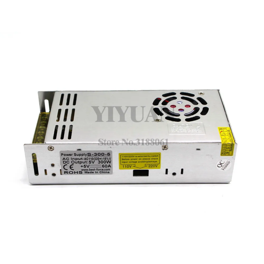 Одиночный выходной импульсный источник питания 5 в 60 А 300 Вт Трансформатор 110 В 220