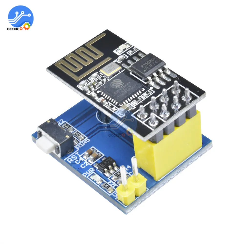 

Беспроводной модуль ESP8266 ESP-01S DS18B20 wifi приемник для температуры и влажности Модуль датчика беспроводной передатчик