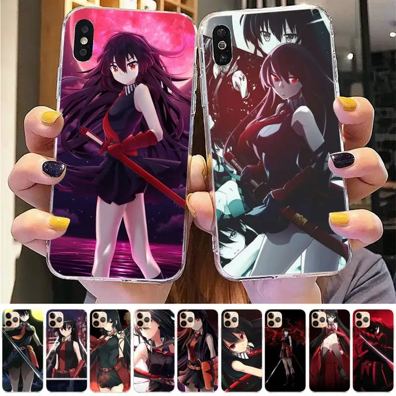 

Akame Ga Kiru Phone Case for iphone 13 8 7 6 6S Plus X 5S SE 2020 XR 11 12 pro XS MAX