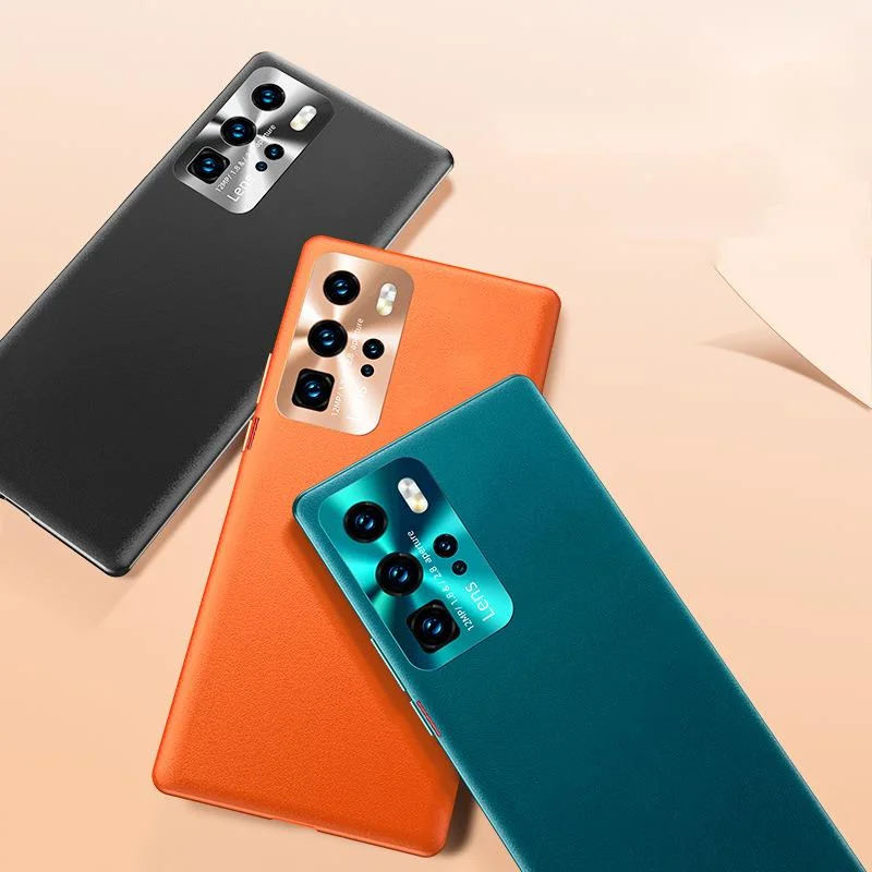 

Однотонный кожаный чехол для huawei P40, полная защита объектива, защита от отпечатков пальцев и падения для p40pro