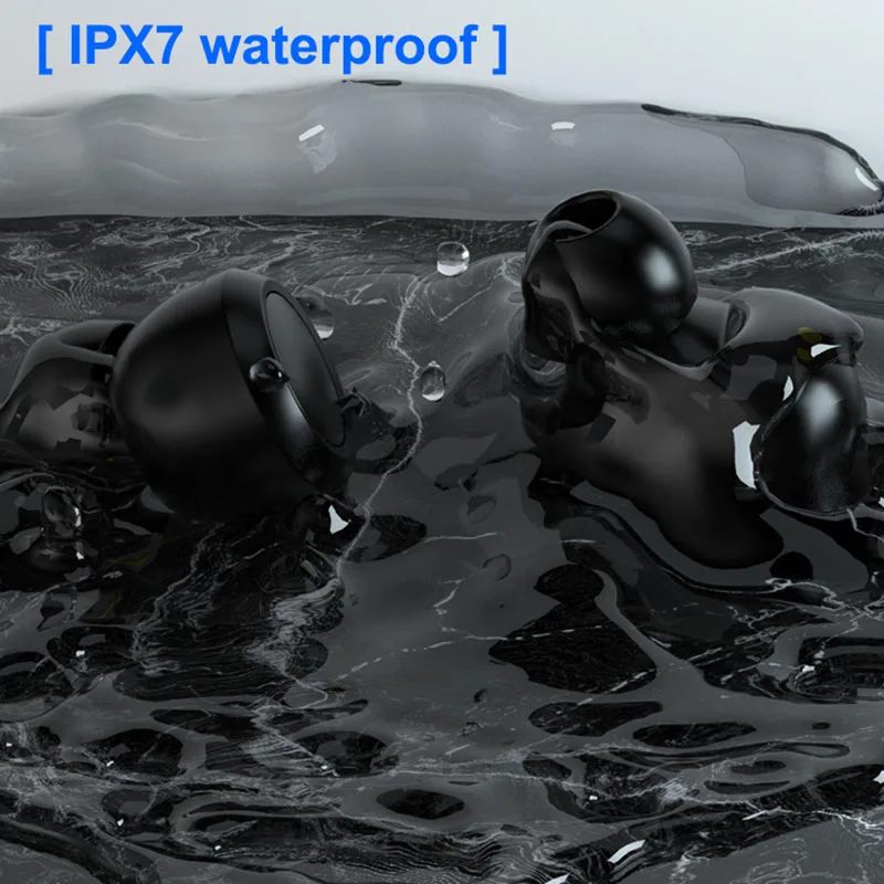 Беспроводные наушники с зарядным футляром IPX7 2000 мАч | Электроника