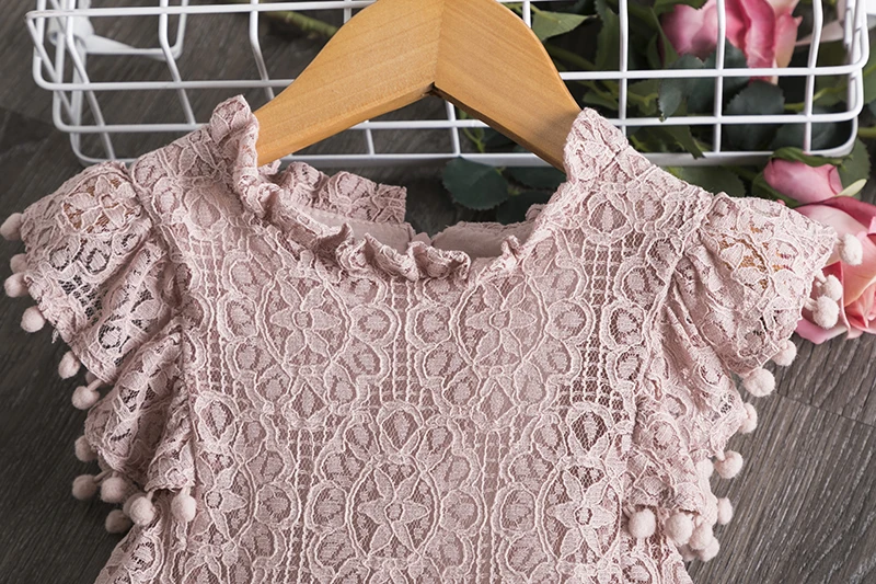 Платье для девочек 3-8 лет с коротким рукавом круглым вырезом | Детская одежда и