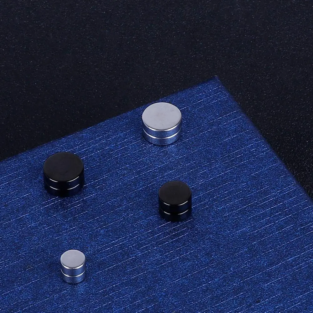 1 шт./лот модные мужские серьги серебряного цвета панк с сильным магнитом