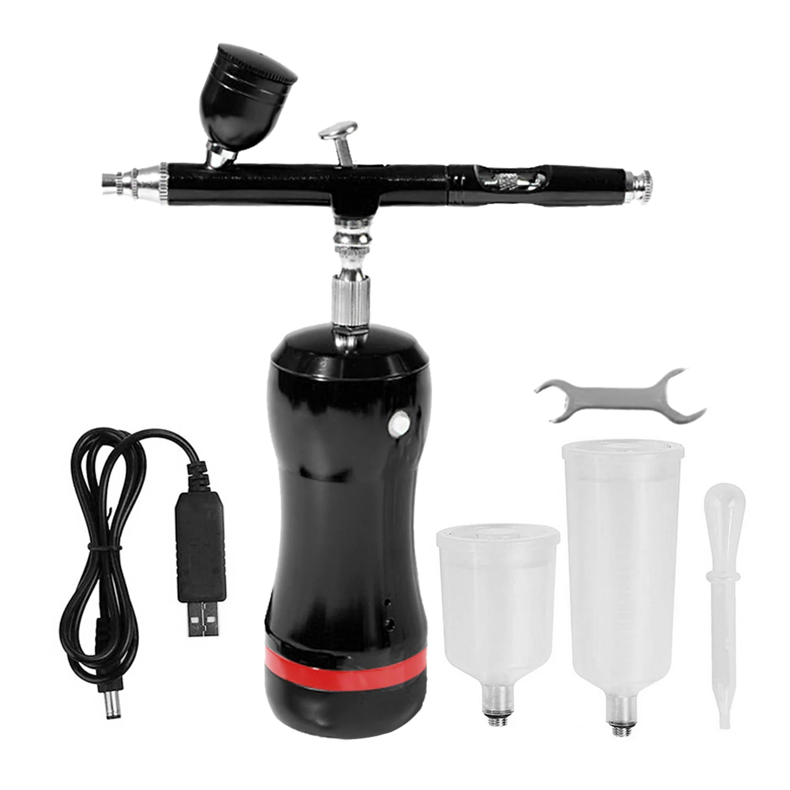 Аэрограф с компрессором краскопульт гравитационной подачей 0 3 мм 7/20/40 куб.