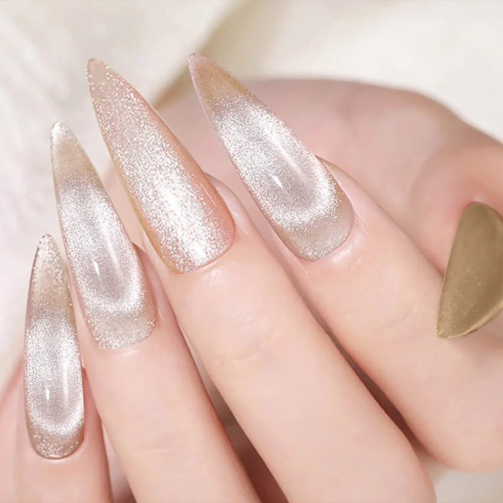 Гель-лак для ногтей кошачий глаз УФ/светодиодный меняющий цвет | Красота и