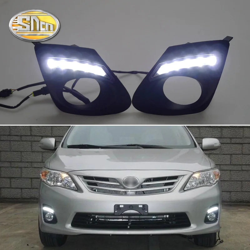 2 шт. светодиодные дневные ходовые огни SNCN для Toyota Corolla 2011 2012 2013 12 В|Фара авто в