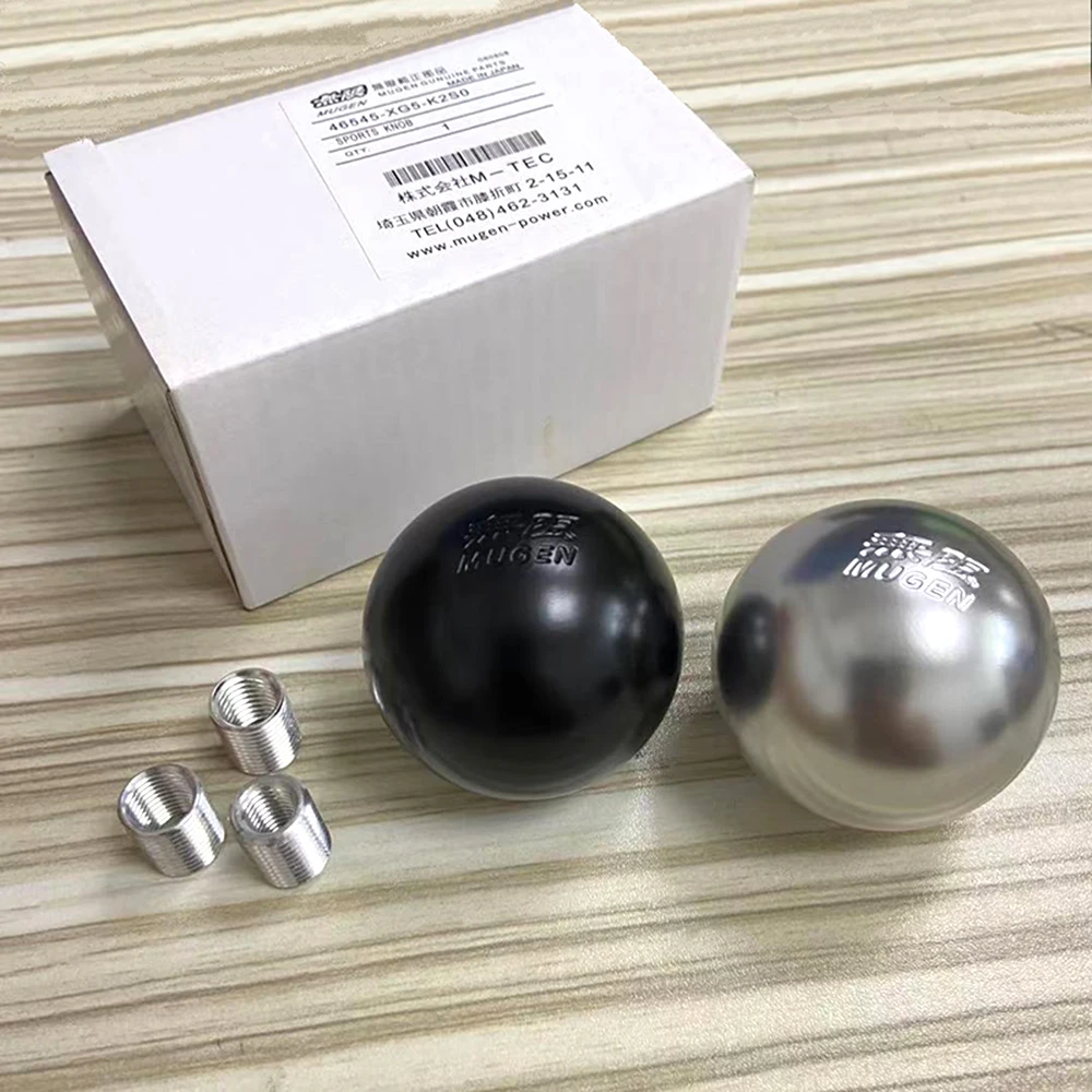 Универсальная рукоятка переключения передач черного серебристого алюминиевого