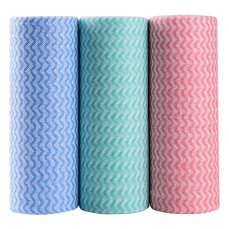 

A lazy rag kitchen disposable dishwashing cloth can be washed without oil wipe table dry and wet use