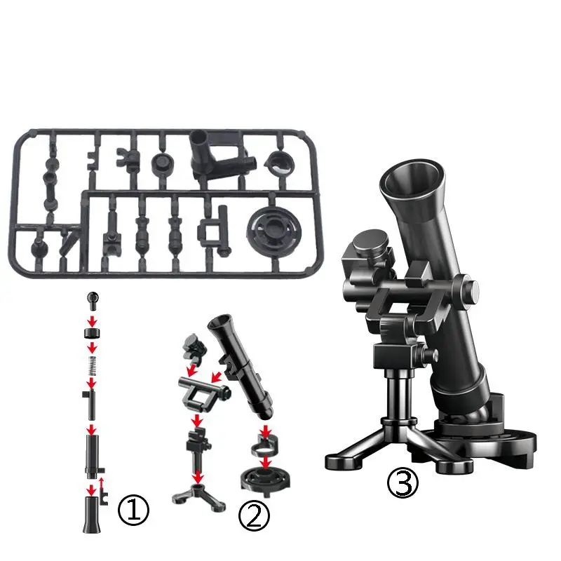 

Diy Soilder Guns Weapon Box WW2 Building Blocks Bricks Assemble Toys For Children's Gifts Compatible For Locking Military Army