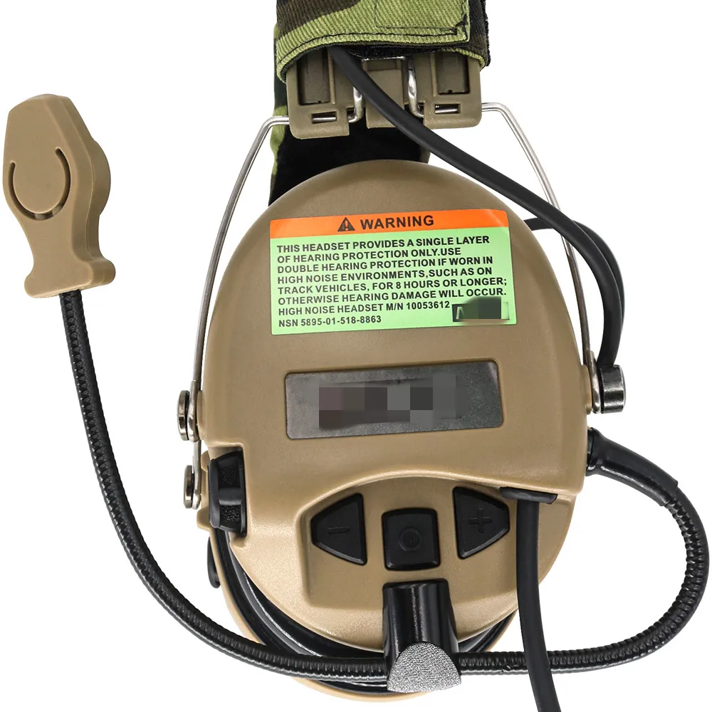 TCIHEADSET Electronic Shooting Headset MSASORDIN Airsoft Military Headphone Pickup Noise Reduction Hearing Protection Earmuffs