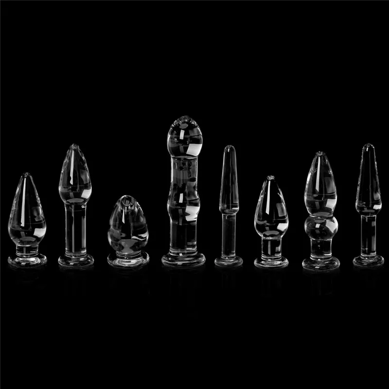 HOT 1PC Glass Anal Vaginal Dildo Butt Plug Beads Erotic Stimulator Adult Sex Toy #E015C# | Красота и здоровье