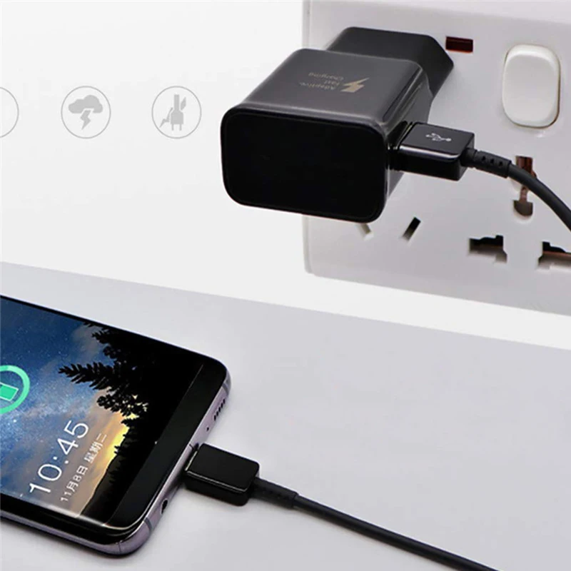Оригинальный кабель SAMSUNG Micro USB/Type-C USB C шнур для быстрой зарядки и передачи данных 0