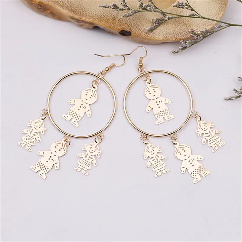 Женские серьги-подвески филигранные большие круглые ювелирные изделия подарок