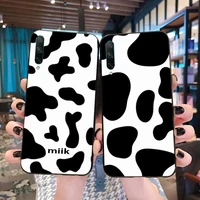 cutewanan cow print black white soft silicone black phone case for huawei p40 p30 p20 lite pro mate 20 pro p smart 2019 prime
