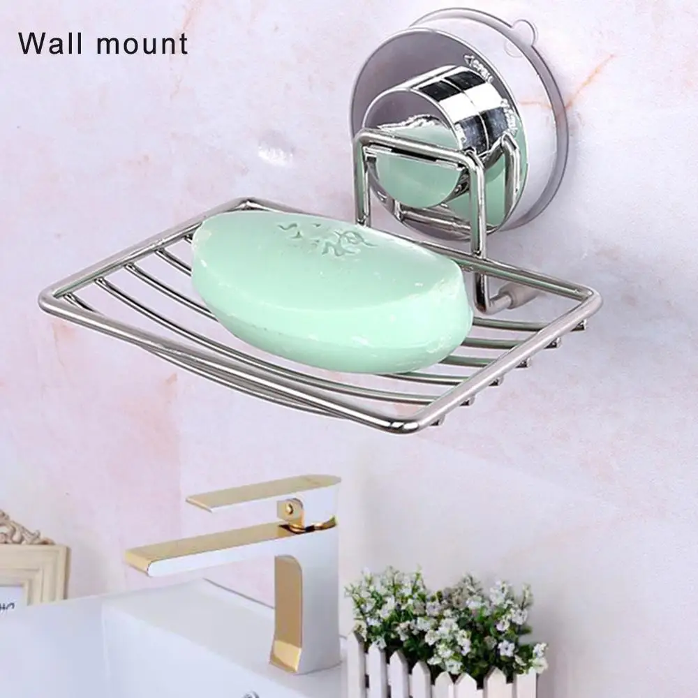 

2020 New Stainless Soap Shelf Bathroom Storage Soap Rack Plate Box Container Wall Storage Rack Holder Container Shower Storage