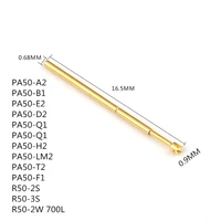 nickel plated metal compression test needle pa50 a2 b1 e2 d2 f1 q1 q2 h2 lm2 t2 j1 diameter of 0 68 mm