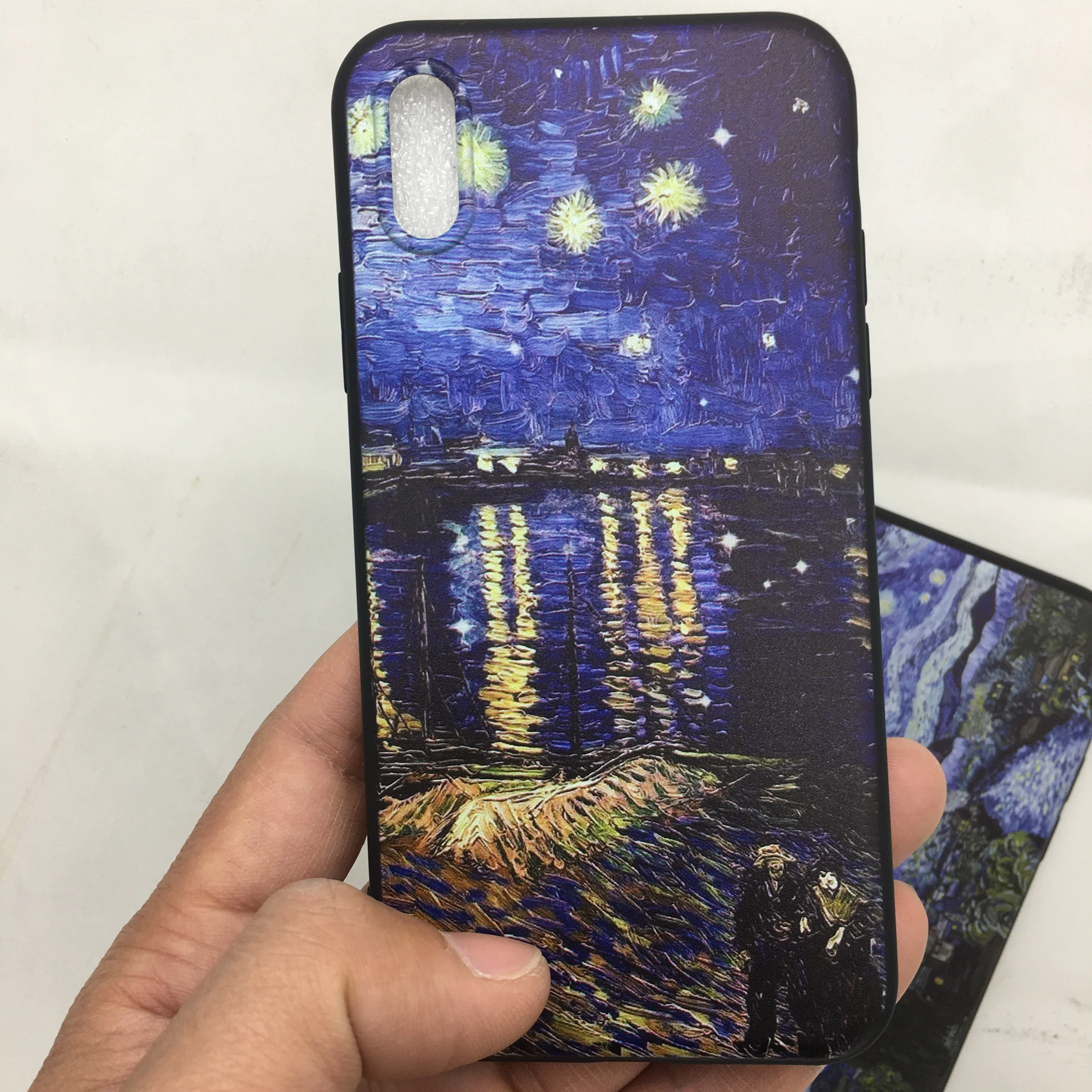 Чехол для мобильного телефона iphone XR XS Max Van Gogh Звездная ночь мягкий TPU чехол 7 8 5 5S 6 6S
