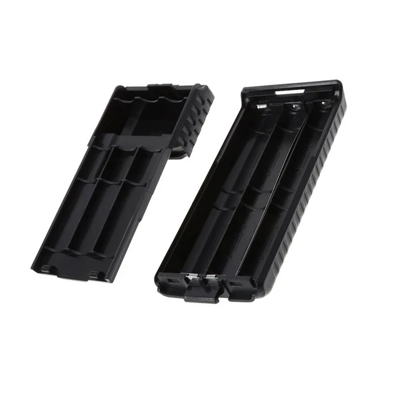 

Portable Black Extended 6x AA Battery Case Pack Shell For BaoFeng UV5R UV5RB UV5RE Walkie Talkie