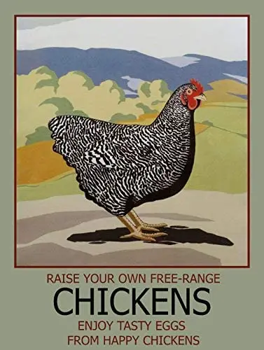 

LZATPD SLALL Chickens Retro Street Sign Household Metal Tin Sign Bar Cafe Car Motorcycle Garage Decoration Supplies12 X 8 Inch