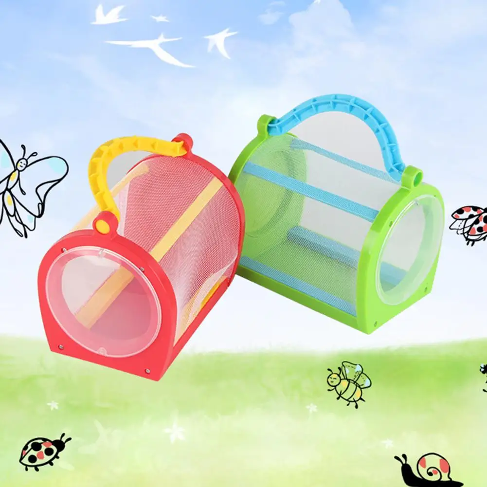 

Portable Net Catching Butterfly Insect Habitat House Cage with Carrying Handle for Feeding Observation Experiment