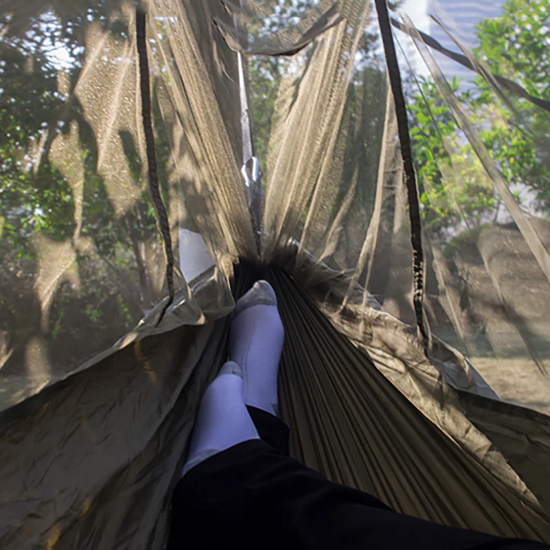 Гамак с москитной сеткой камуфляж спальный Открытый Портативный Сад взрослых