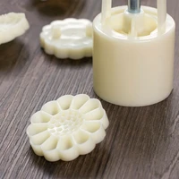 75g hand pressed moon cake mold diy baking pastry round mould three dimensional mold mung bean cookie pastry bake tool