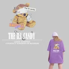 Мультяшная милая плюшевая повязка с рисунком поврежденного медведя на одежде, аппликация, Декор, теплые виниловые наклейки для глажки, Декор, патчи для глажки утюгом