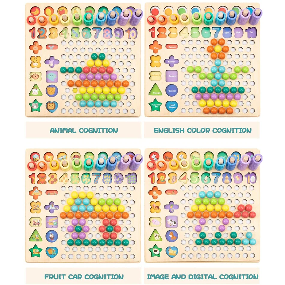 Обучающие деревянные игрушки по методике Монтессори настольная игра математике