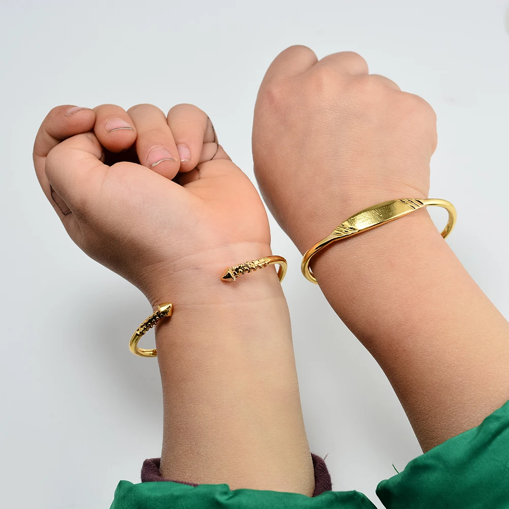 1 шт. пулевидный Дизайн Ювелирные изделия Эфиопский Цветок золотой цвет арабское