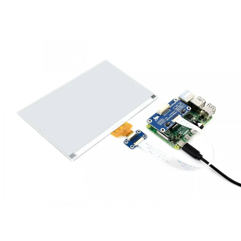 Raspberry Pi 7 5 дюймов HD E-бумага E-Ink Display 880 × 528 пикселей черный белый двухцветный