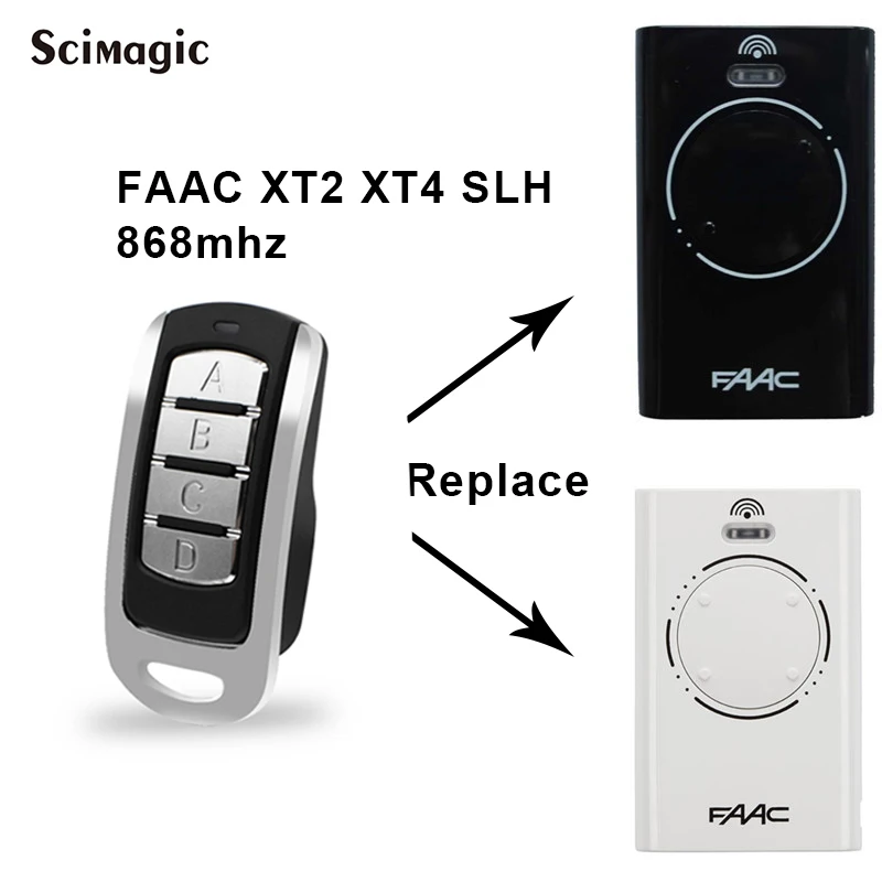 Для FAAC xt2 868 433 slh двери гаража дистанционного управления 4 канала FAAC ворота управления ручной передатчик команды 433 868 МГц