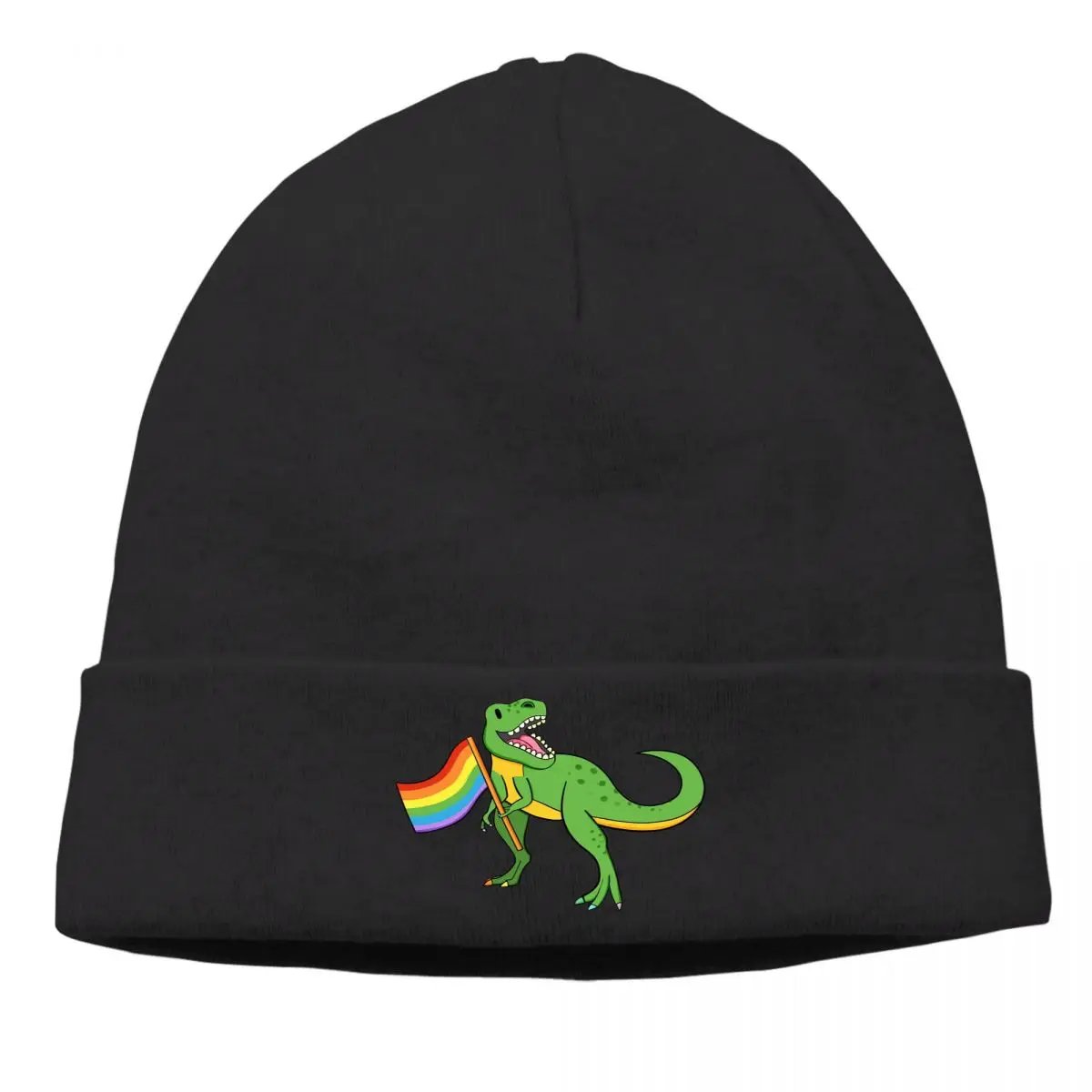 

ЛГБТ сексуальные миниатюрные художественные зимние теплые облегающие шапки вязаная шапочка с динозаврами хипстерские шапочки шапки наушн...