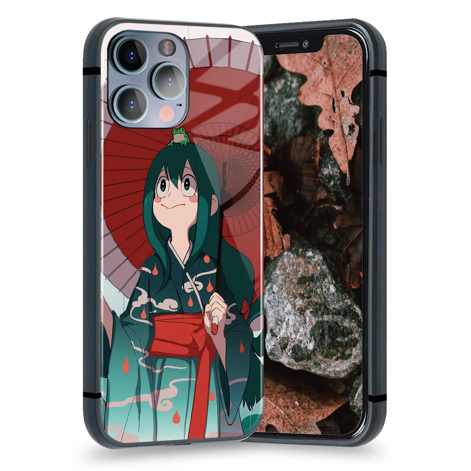 Tsuyu Asui BNHA Froppy аниме стеклянный Мягкий силиконовый чехол для телефона чехол для iPhone SE 7 8 Plus X XR XS 11 12 13 Mini Pro Max