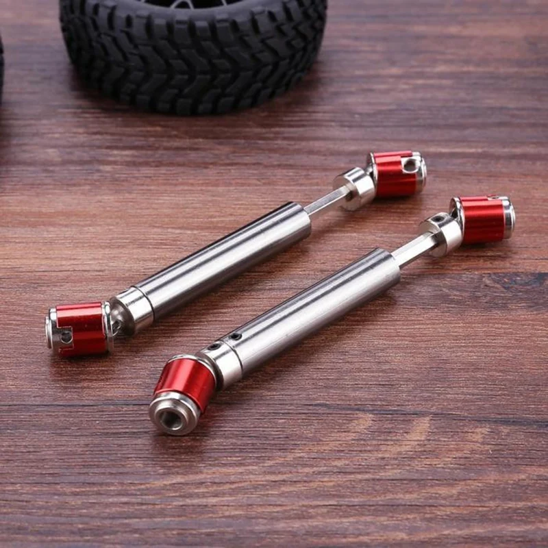 

2Pcs Front Rear Drive Shaft Drive Axle For 1/10 Rc Rock Crawler Car Axial Scx10 D90