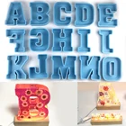 Алфавит большого размера для украшения букв, силиконовая форма сделай сам для эпоксидной смолы, формы для 26 капиталов, инструмент для украшения дома ручной работы