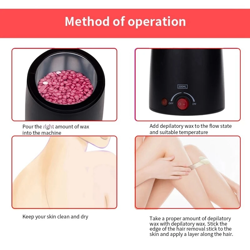 Набор для удаления волос воском небольшой восковой подогреватель женщин мужчин