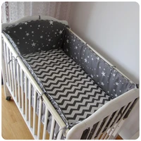 67pcs balck wave baby bedding set toddler bed cotton curtain baby cot sets baby nursery 1206012070cm