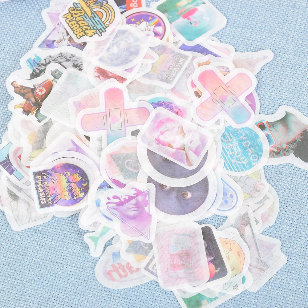 

2020 200pcs/box hand account stickers creative and paper packs decoration for children and students Valentines Day Gifts