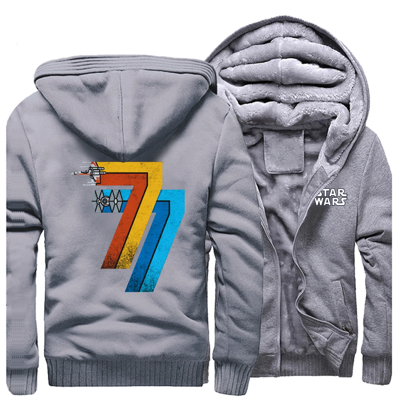 Звездные войны мужская куртка толстовка зимняя на флисе теплая с капюшоном