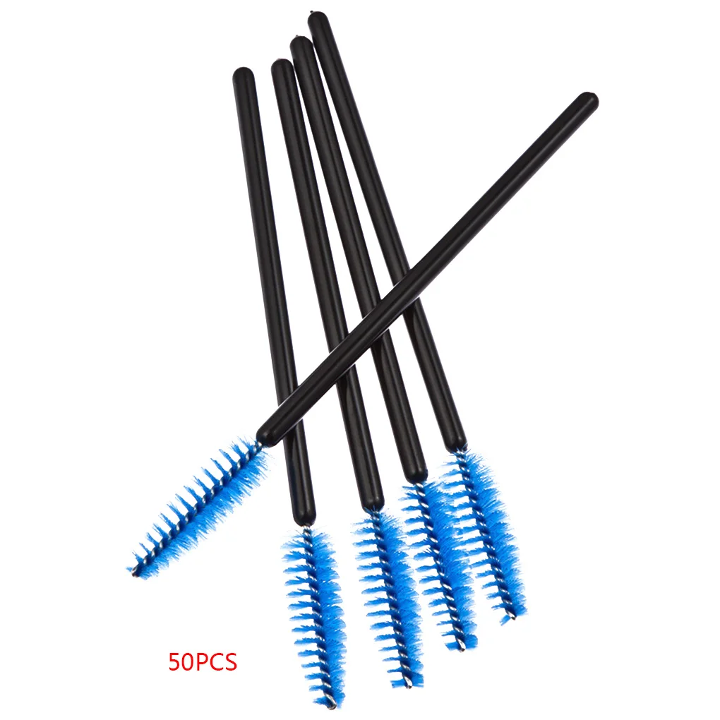 10(50PCS) 1 шт./10 шт./50 шт. одноразовые мини-кисти для ресниц, тушь для ресниц, аппликатор, палочка для макияжа, кисти для глаз, губ, косметика, кисти - Handle Color: 10(50PCS)