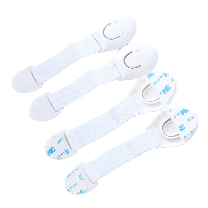 Cerradura de caj&oacute;n de Cerradura de seguridad para beb&eacute;s multifuncional, protecci&oacute;n para manos, nevera para beb&eacute;, Cerradura para puerta de gabinete de extensi&oacute;n para ni&ntilde;o-4