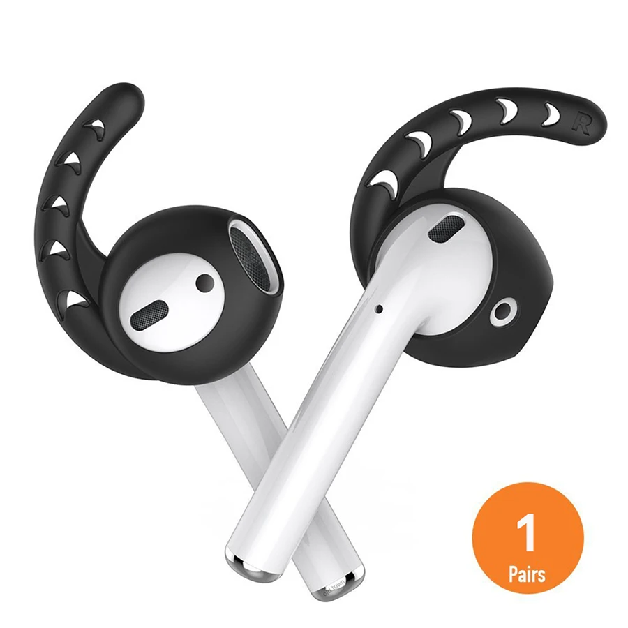 1 пара силиконовые повязки для Airpods 1 2 Чехол для наушников для Airpods силиконовый чехол для уха Pod Funda