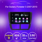 Автомобильное радио, видеоплеер, 2 Гб + 32 ГБ, головное устройство Carplay OBD для Subaru Forester 3 SH, навигация 2007-2013 гг., Android 11