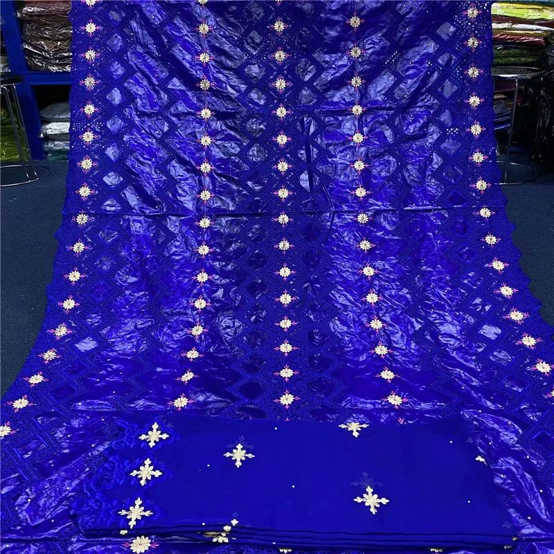 

New arrival African Bazin riche Fabric with Stones Embroidery French Basin Riche Nigerian Material Wedding Pary LY150-81