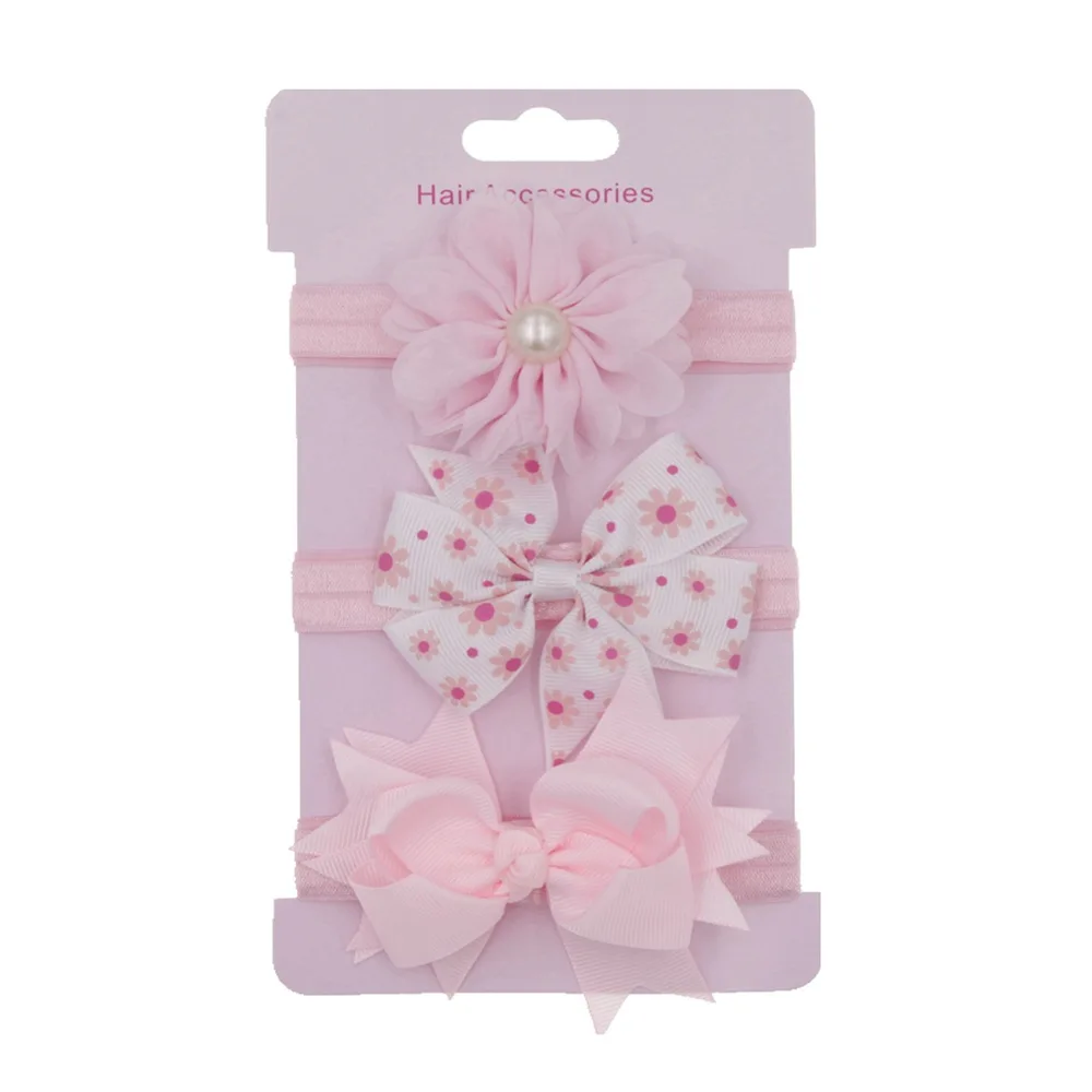 

3 шт./компл., милая повязка на голову с бабочками и цветами для малышей, милые детские серии, резинки для волос с узлом, аксессуары для волос, головной убор