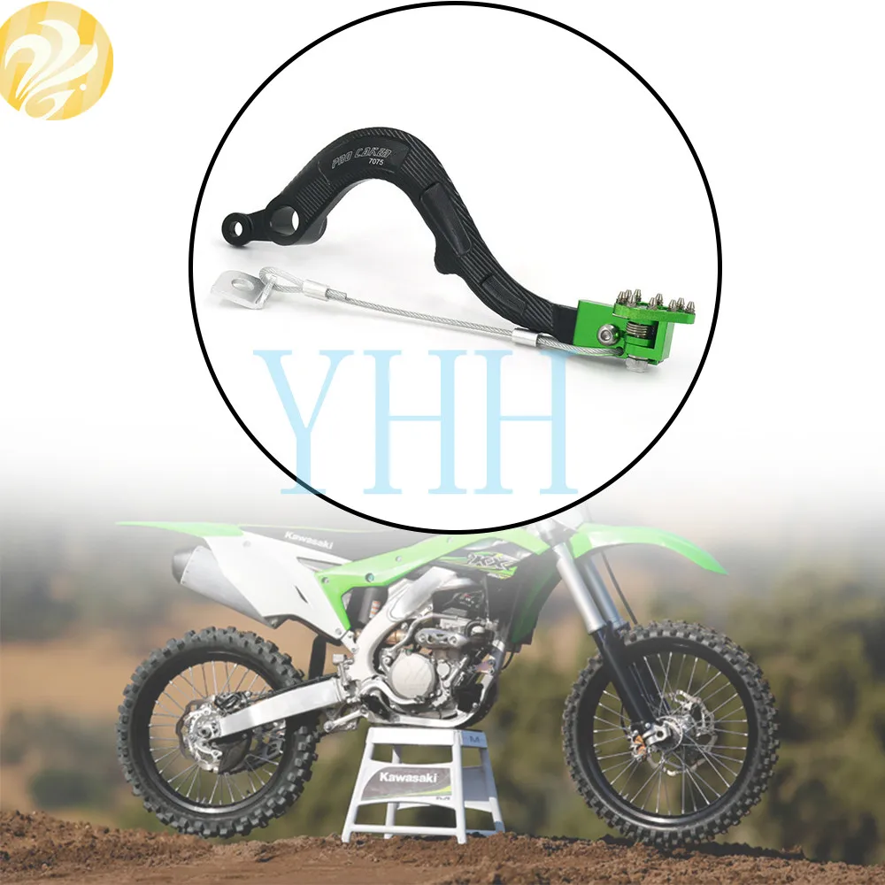 

CNC Dirt Bike задний тормоз педаль Рычаг для KAWASAKI KLX450R 08-09 KX450F 06-16 10 KLX 450 R 2008 2009 мотоцикл тормоза 2016